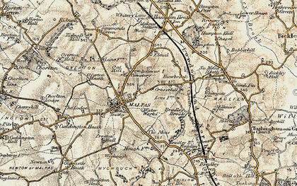 Old map of Bradley Brook in 1902