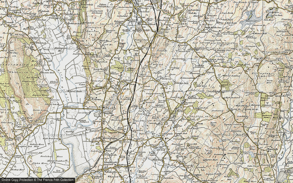 Old Map of Crosscrake, 1903-1904 in 1903-1904