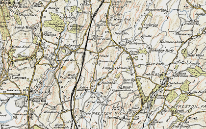 Old map of Crosscrake in 1903-1904