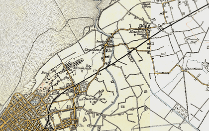 Old map of Crossens in 1902-1903