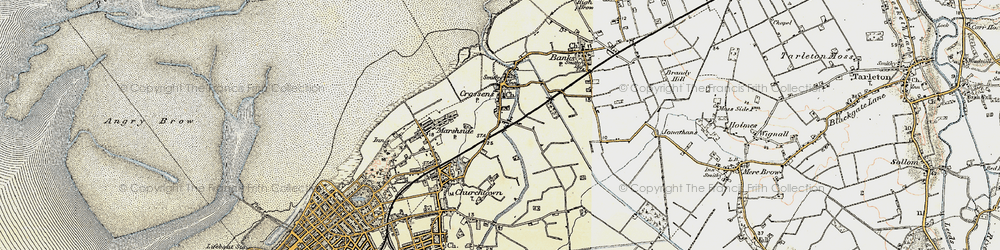 Old map of Crossens in 1902-1903