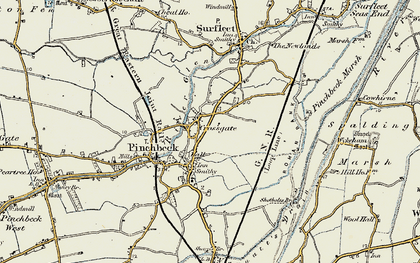 Old map of Crossgate in 1902-1903