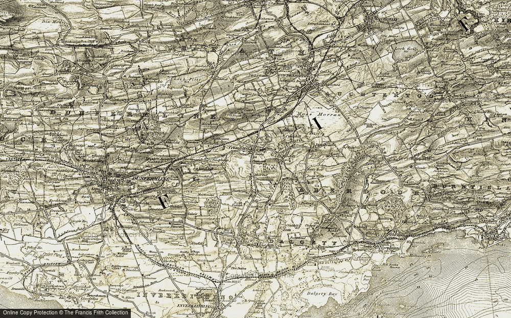 Old Map of Historic Map covering Woodlee in 1903-1906