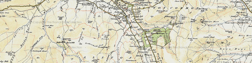 Old map of Lee Hos in 1901-1904