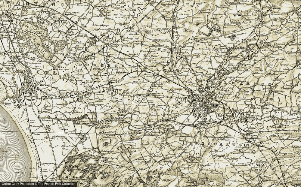 Old Map of Crosshouse, 1905-1906 in 1905-1906