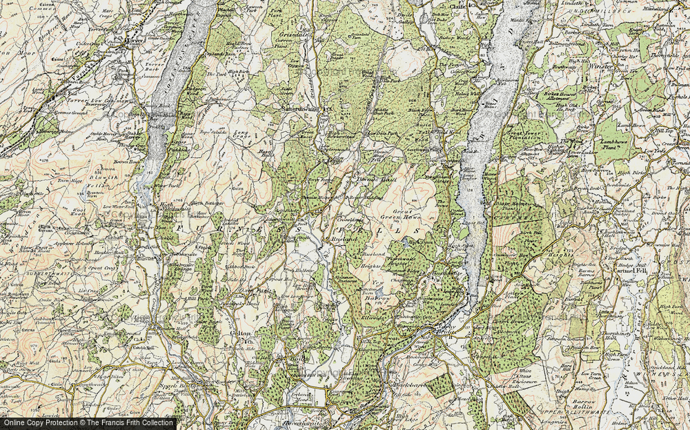 Old Map of Crosslands, 1903-1904 in 1903-1904