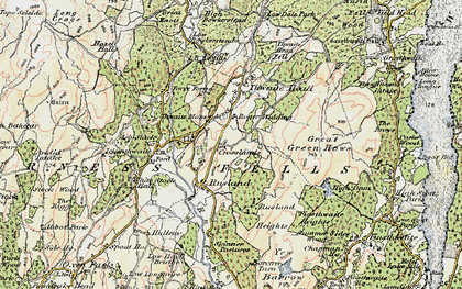 Old map of Ashes Beck in 1903-1904