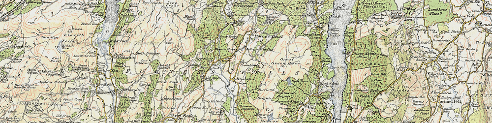 Old map of Crosslands in 1903-1904