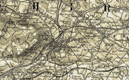 Old map of Crossmill in 1905