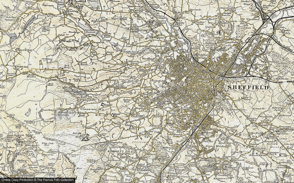 Old Map of Crosspool, 1903 in 1903