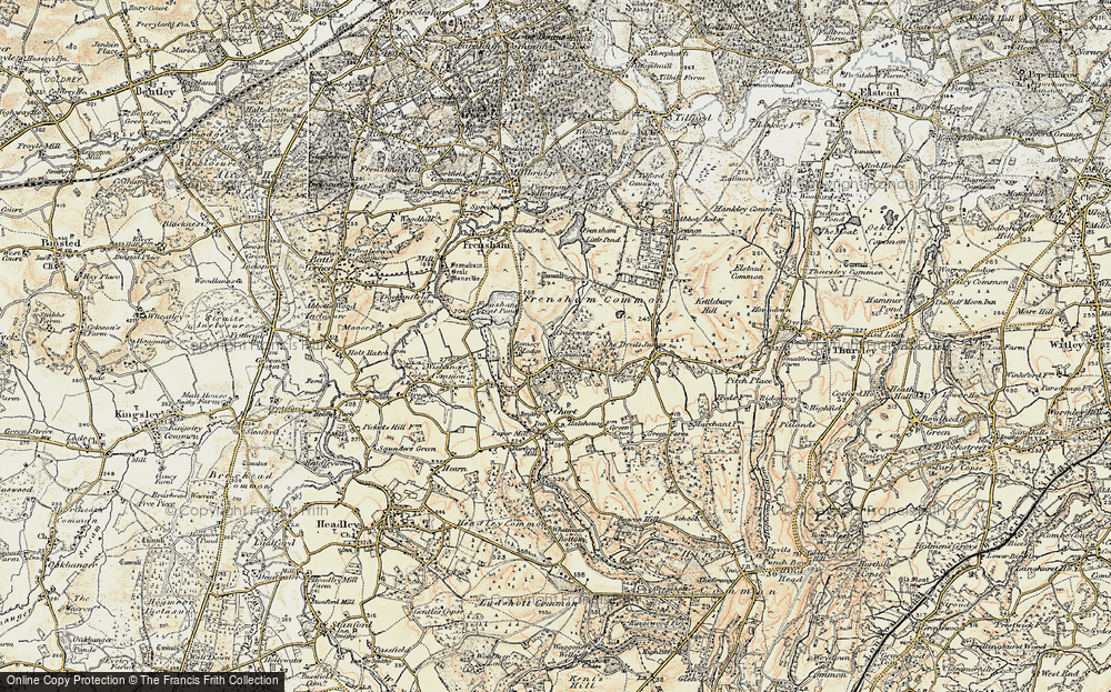 Old Map of Crosswater, 1897-1909 in 1897-1909