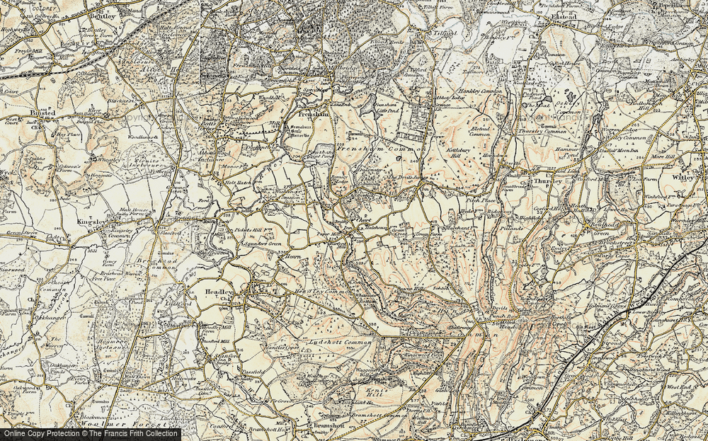 Old Map of Crossways, 1897-1909 in 1897-1909