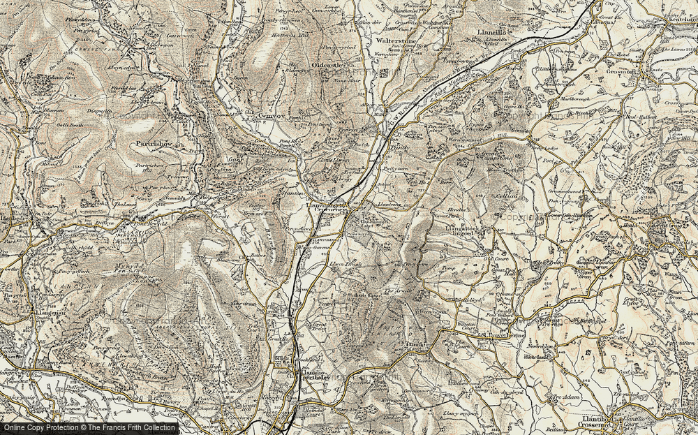 Old Map of Crossways, 1899-1900 in 1899-1900