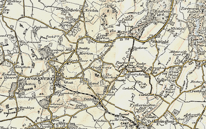 Old map of Crossways in 1899