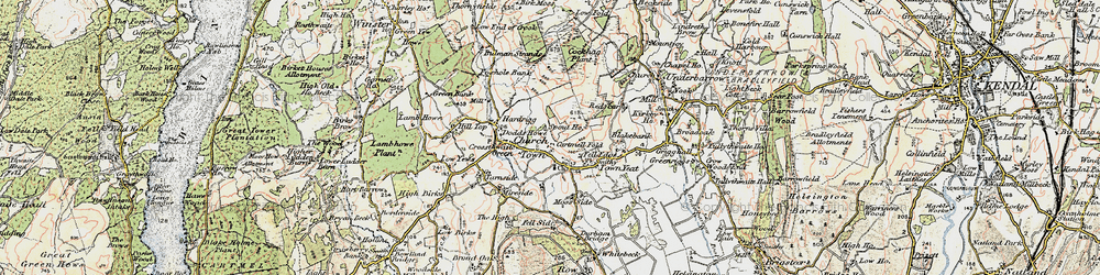 Old map of Crosthwaite in 1903-1904