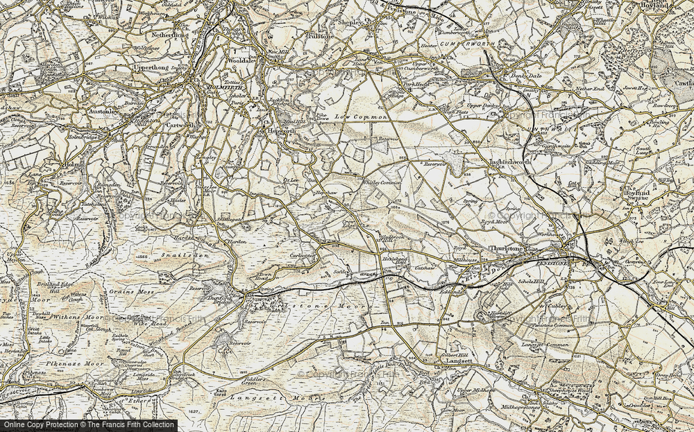 Old Map of Crow Edge, 1903 in 1903