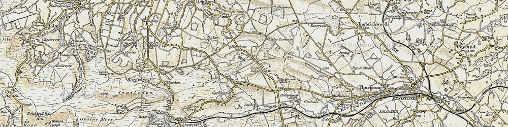Old map of Crow Edge in 1903