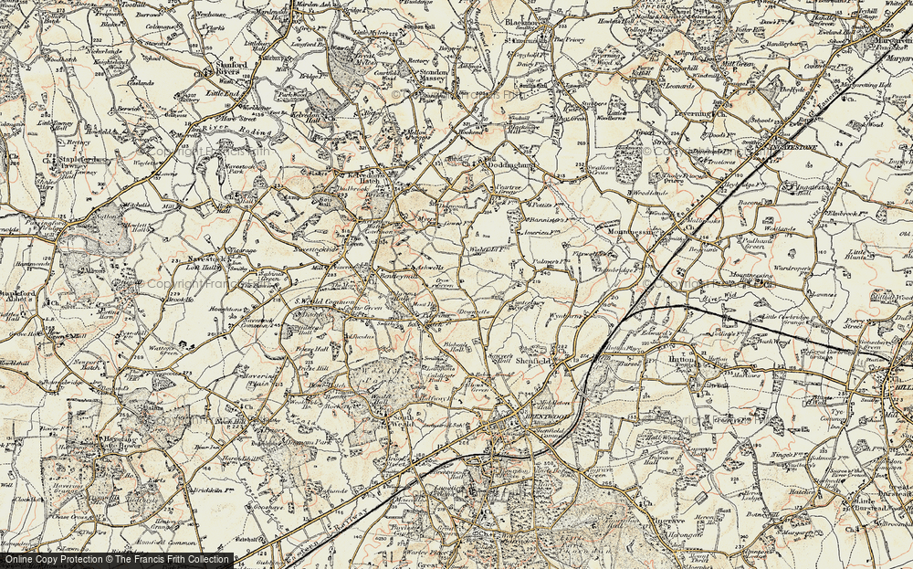 Old Map of Crow Green, 1898 in 1898