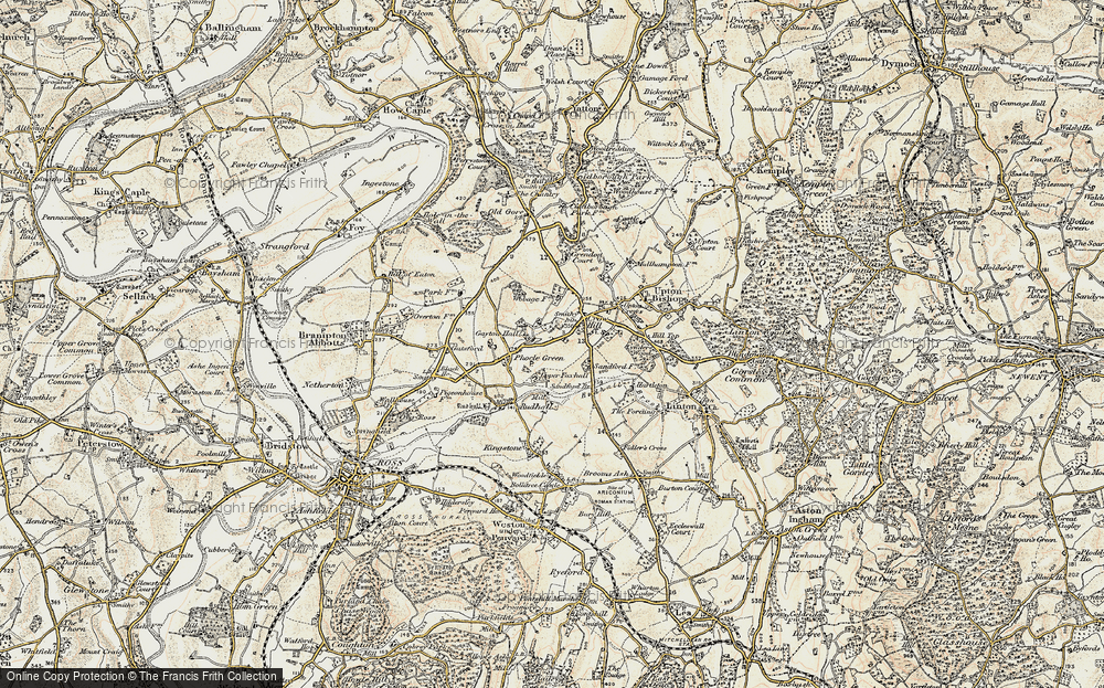 Old Map of Crow Hill, 1899-1900 in 1899-1900