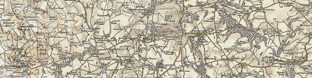 Old map of Crow's Nest in 1900