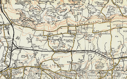 Old map of Crowdleham in 1897-1898