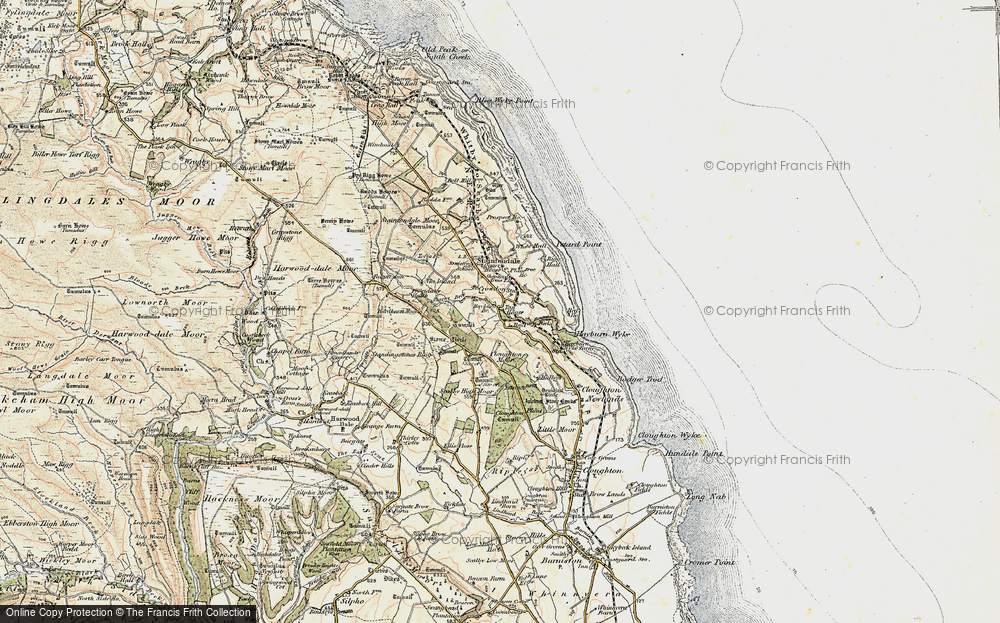 Old Map of Historic Map covering Wyke Lodge in 1903-1904