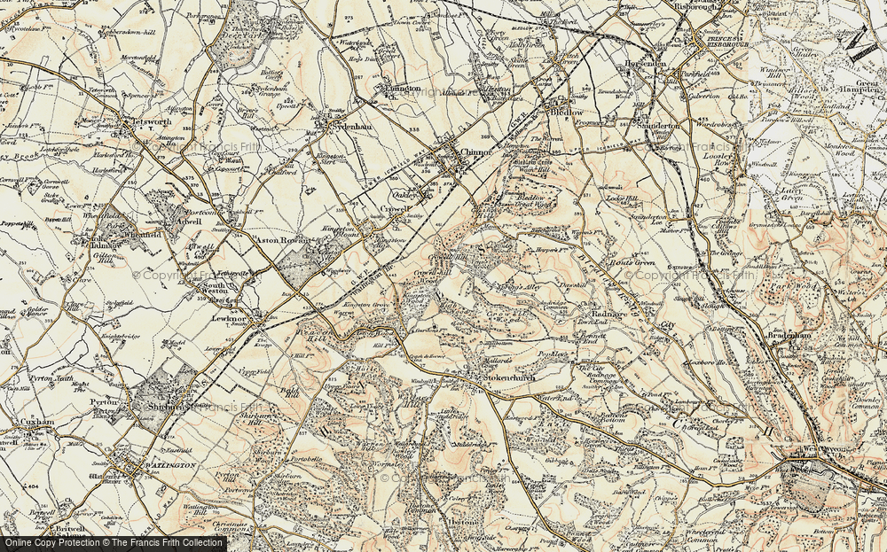 Old Map of Crowell Hill, 1897-1898 in 1897-1898