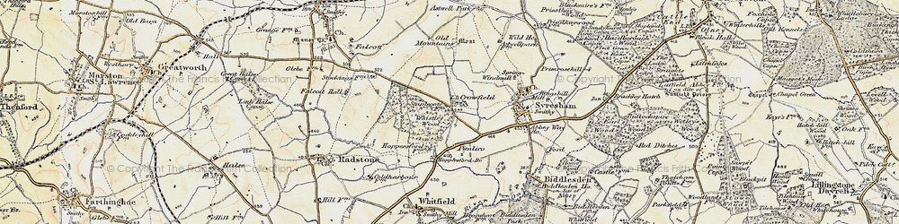 Old map of Whistley Wood in 1898-1901
