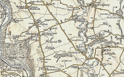 Old map of Crowgreaves in 1902