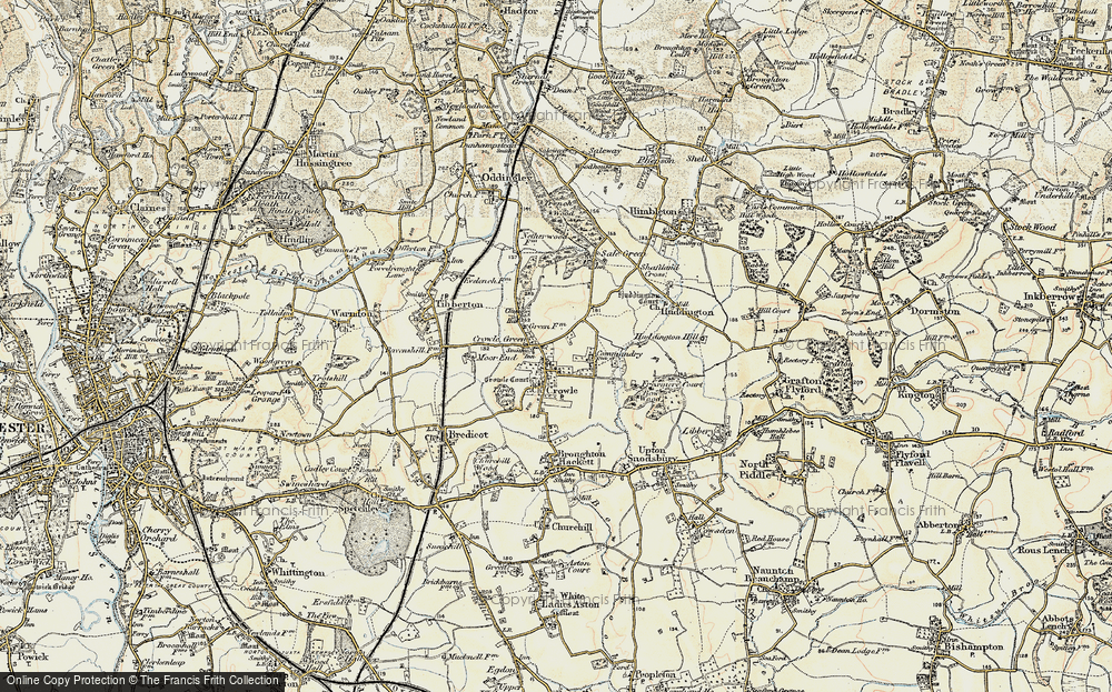 Old Map of Crowle, 1899-1902 in 1899-1902