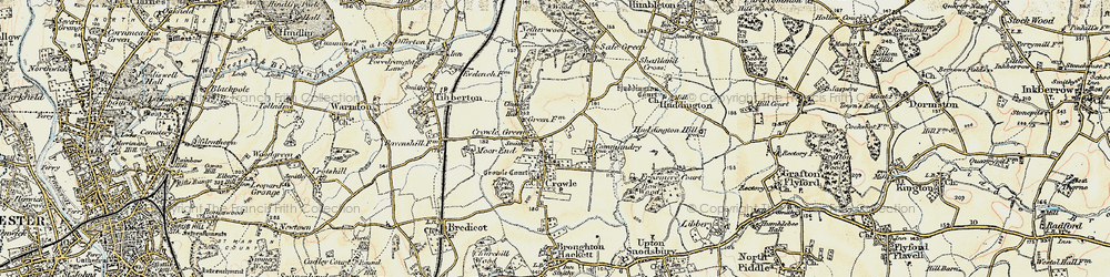 Old map of Crowle in 1899-1902