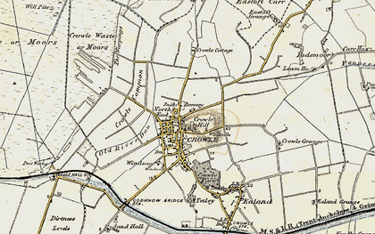 Old map of Crowle Hill in 1903