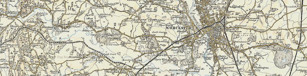 Old map of Aymestrey School in 1899-1902