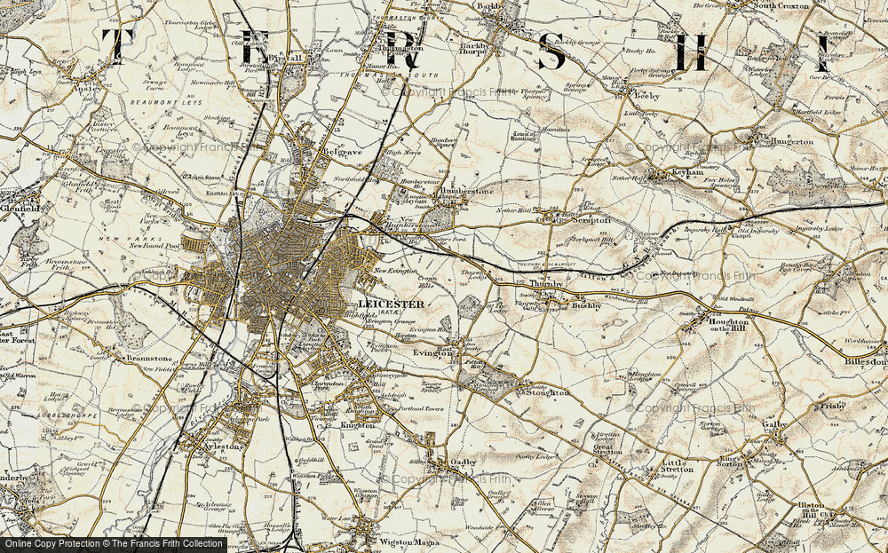 Old Map of Crown Hills, 1901-1903 in 1901-1903