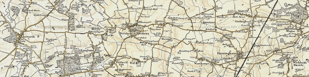 Old map of Crownland in 1901