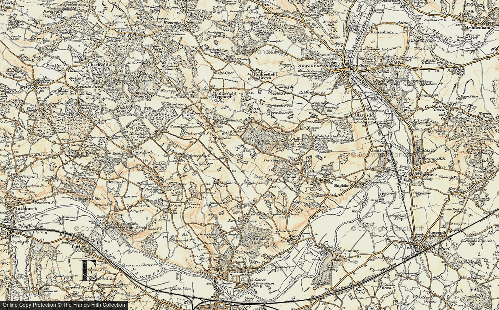 Old Map of Crowsley, 1897-1909 in 1897-1909