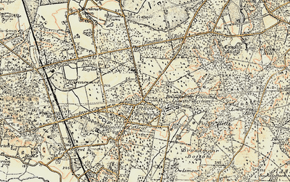 Old map of Broadmoor Hospital in 1897-1909