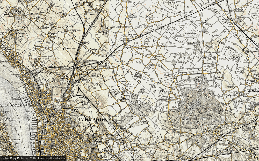 Old Map of Croxteth, 1902-1903 in 1902-1903