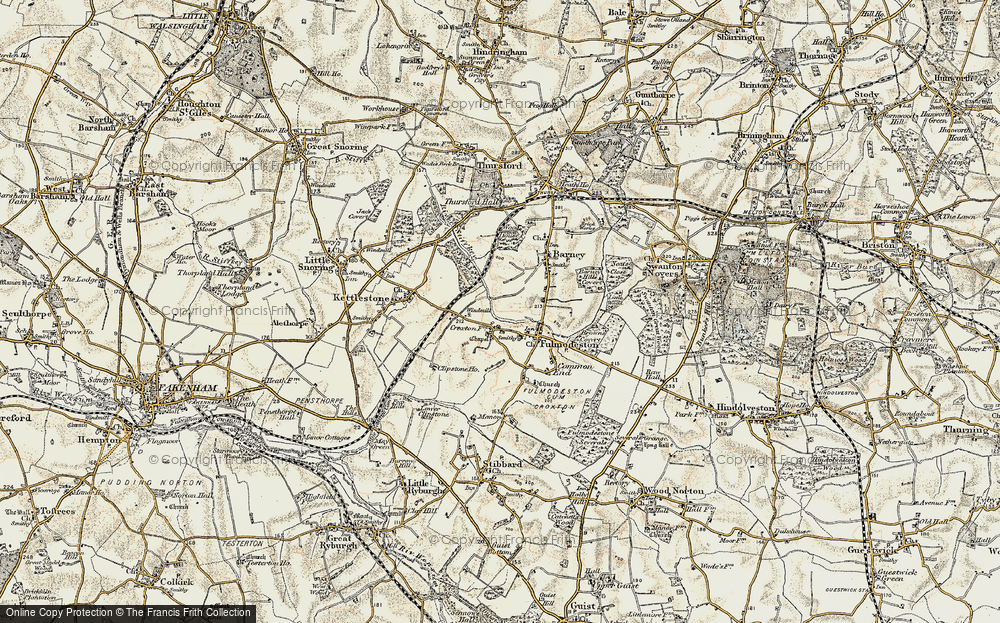 Old Map of Croxton, 1901-1902 in 1901-1902