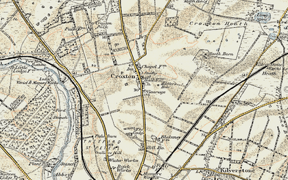 Old map of Croxton in 1901