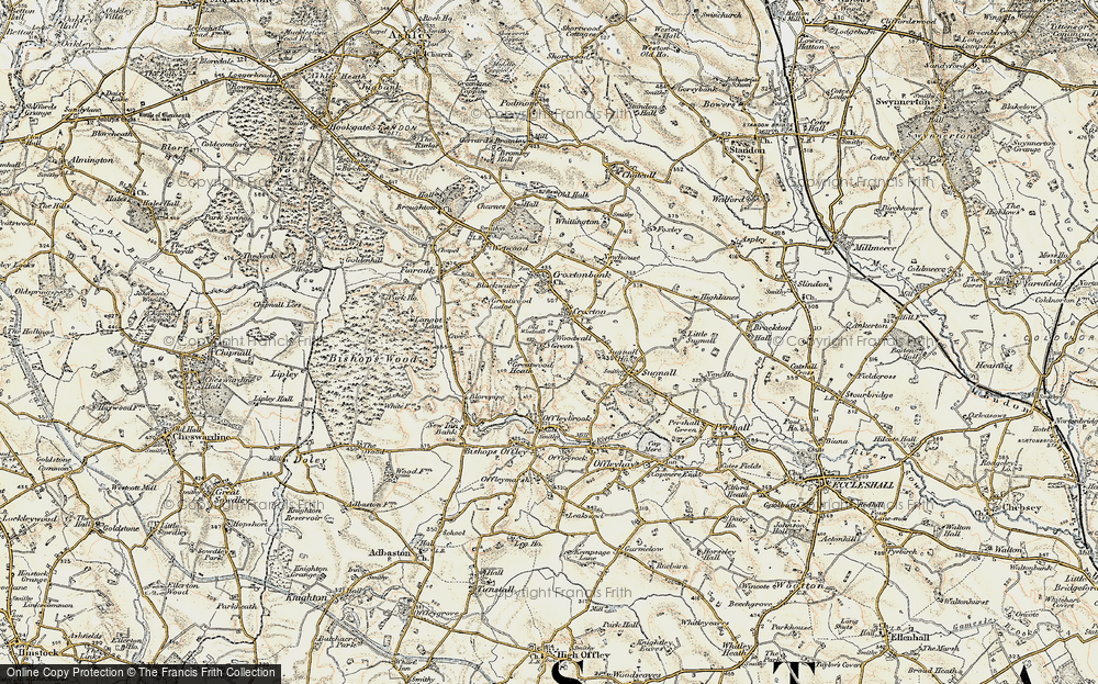 Old Map of Croxton, 1902 in 1902