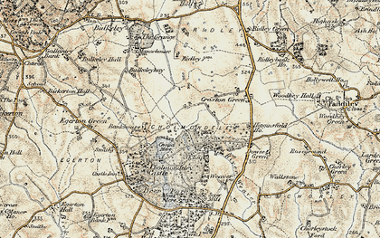 Old map of Cholmondeley Castle in 1902