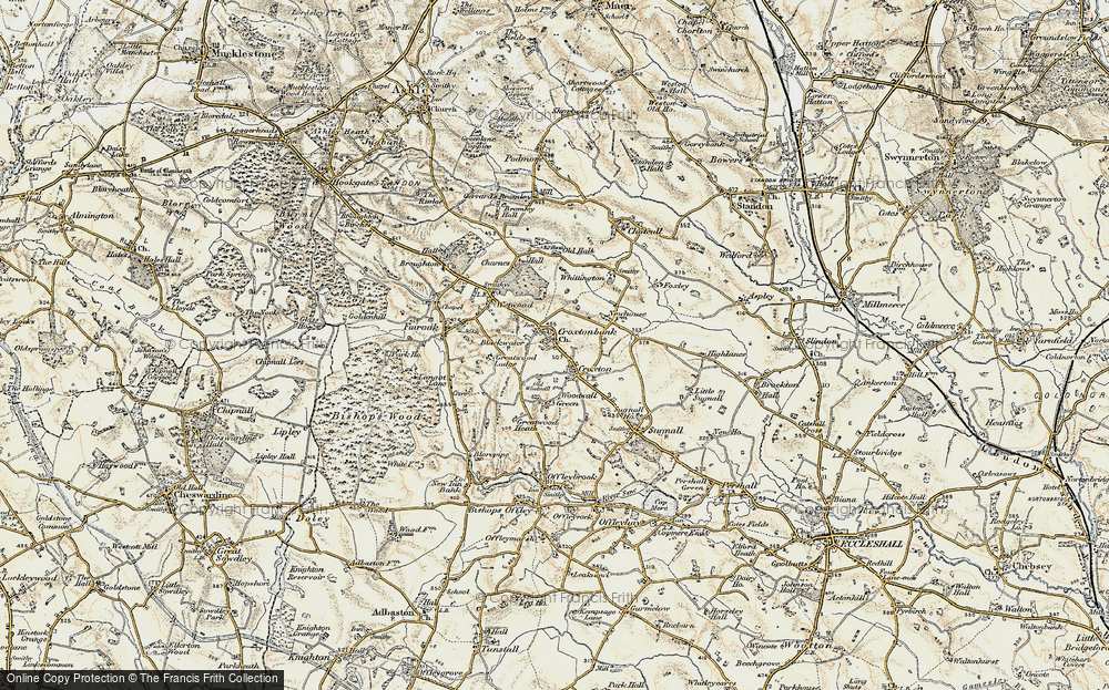 Old Map of Croxtonbank, 1902 in 1902
