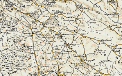 Old map of Croxtonbank in 1902
