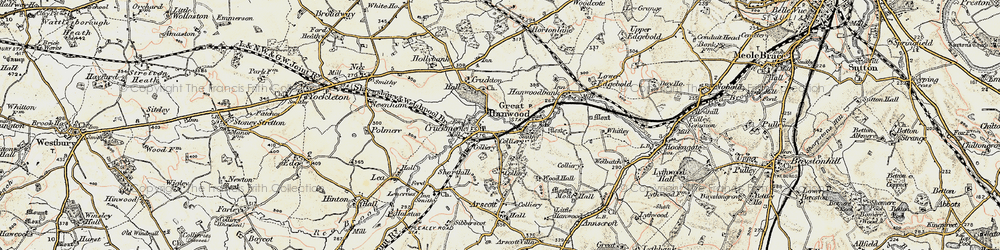 Old map of Cruckmeole in 1902