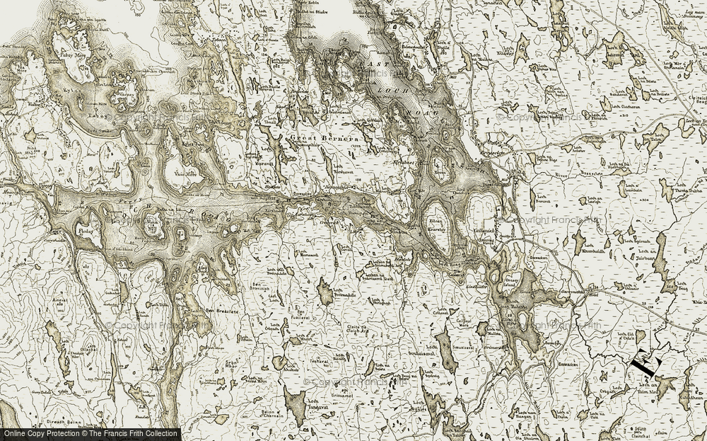 Old Map of Crùlabhig, 1911 in 1911