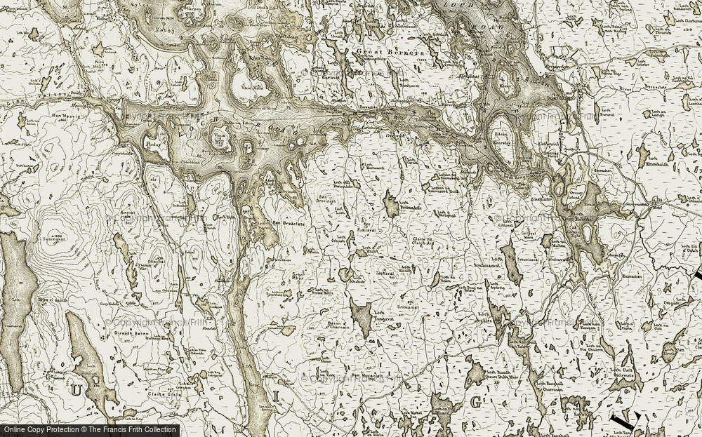 Old Map of Crulivig, 1911 in 1911