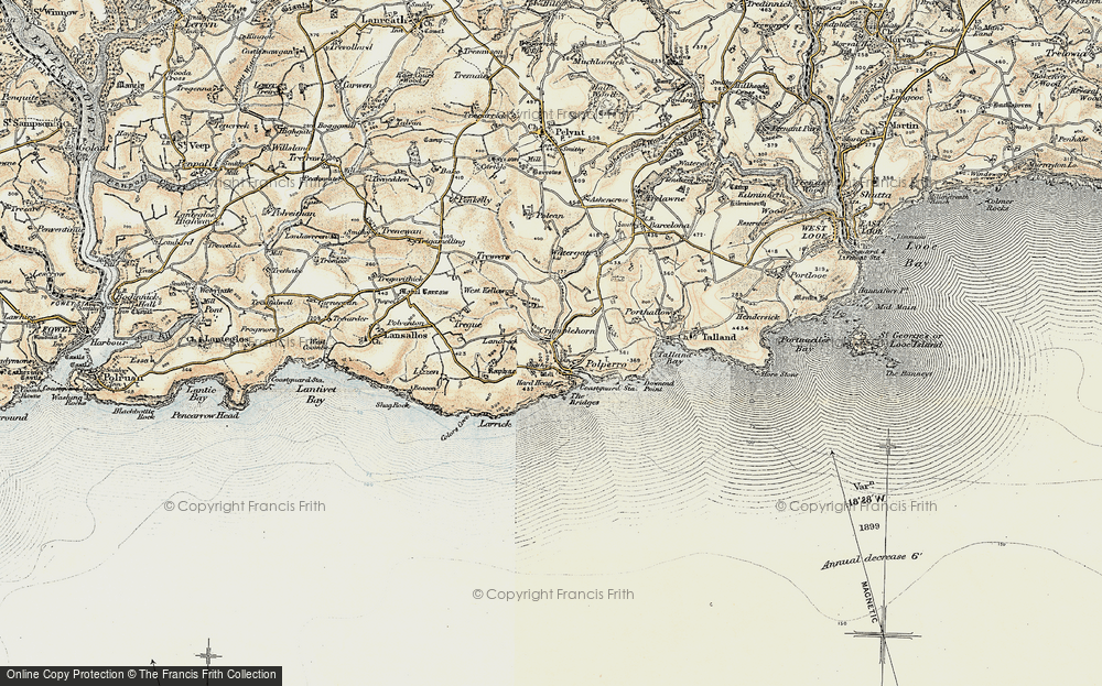 Old Map of Crumplehorn, 1900 in 1900