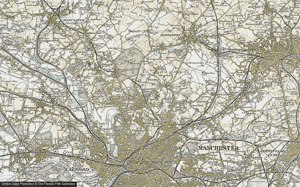 Old Map of Crumpsall, 1903 in 1903