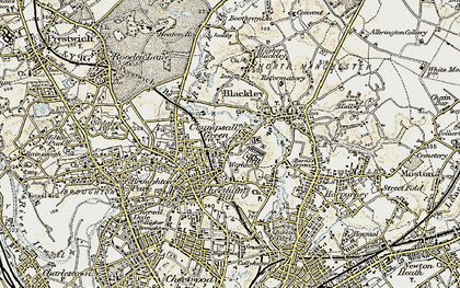 Old map of Crumpsall in 1903